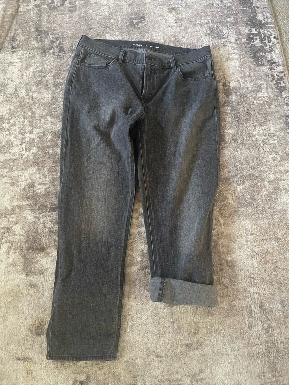 Old Navy Women's Black Boyfriend Jeans